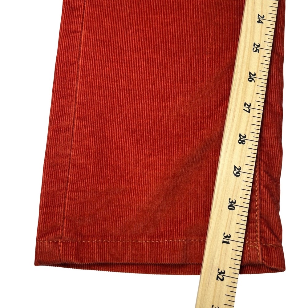 Athleta Frontier Cord Pants Red Spice‎ Corduroy Straight Leg 918979 Mens 4 - Picture 2 of 12